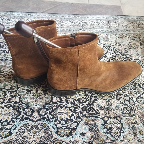 Santoni suede zipper boots - Picture 3 of 6
